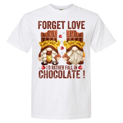 Funny Chocolate Lover Gnome Funny Gift Anti Valentines Day Great Gift Garment-Dyed Heavyweight T-Shirt