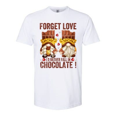 Funny Chocolate Lover Gnome Funny Gift Anti Valentines Day Great Gift Softstyle® CVC T-Shirt