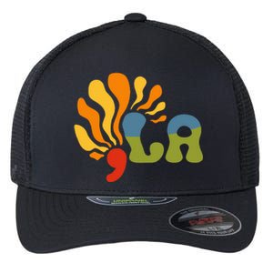 Funny Comma La Kamala Harris Punctuation La Flexfit Unipanel Trucker Cap