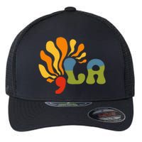 Funny Comma La Kamala Harris Punctuation La Flexfit Unipanel Trucker Cap