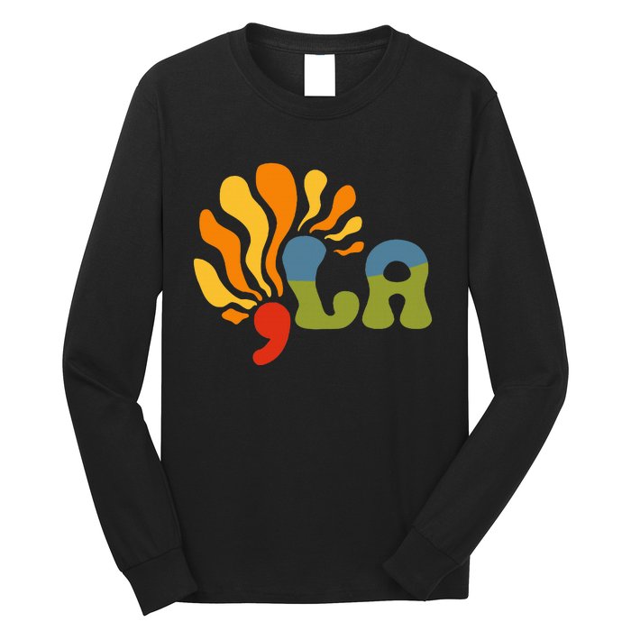 Funny Comma La Kamala Harris Punctuation La Long Sleeve Shirt