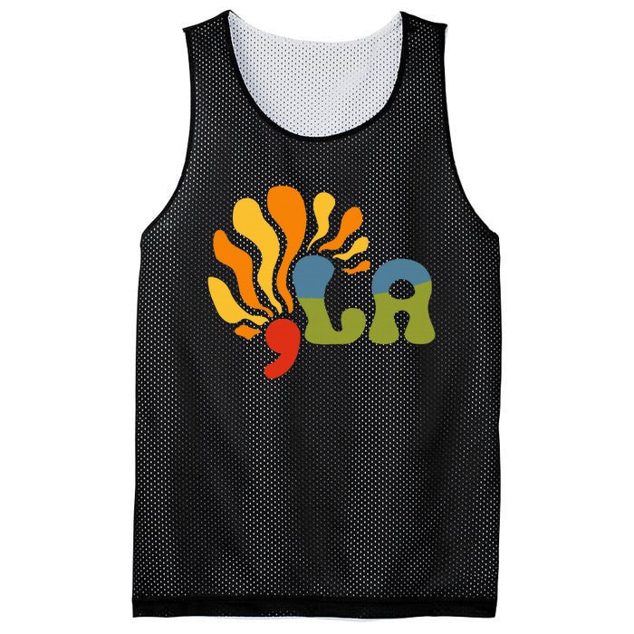 Funny Comma La Kamala Harris Punctuation La Mesh Reversible Basketball Jersey Tank