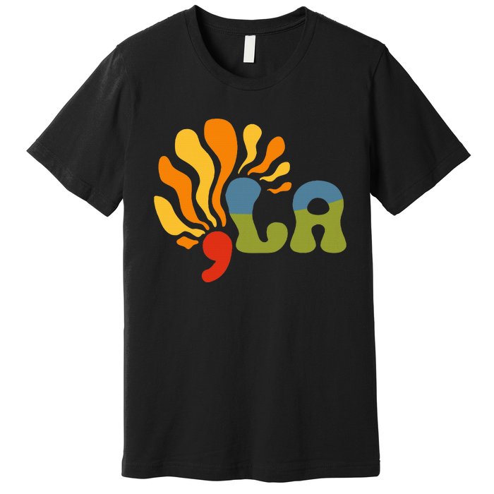 Funny Comma La Kamala Harris Punctuation La Premium T-Shirt