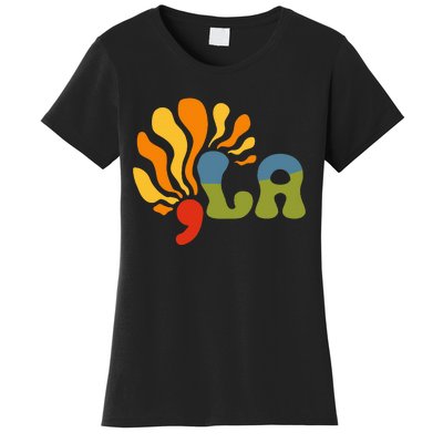 Funny Comma La Kamala Harris Punctuation La Women's T-Shirt