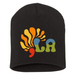 Funny Comma La Kamala Harris Punctuation La Short Acrylic Beanie