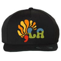 Funny Comma La Kamala Harris Punctuation La Wool Snapback Cap