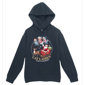 Funny Cat Ladies For Everybody Christmas Sleigh Santa Claus Gift Urban Pullover Hoodie