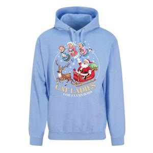 Funny Cat Ladies For Everybody Christmas Sleigh Santa Claus Gift Unisex Surf Hoodie