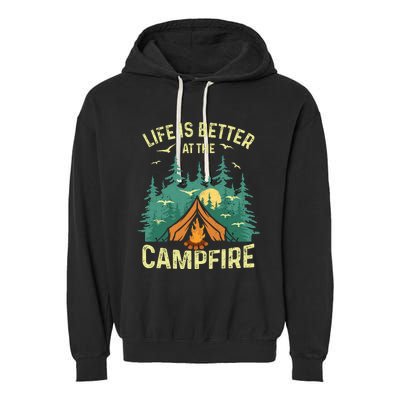 Funny Camping Lover Design For Camping Vacationist Garment-Dyed Fleece Hoodie