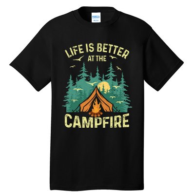 Funny Camping Lover Design For Camping Vacationist Tall T-Shirt