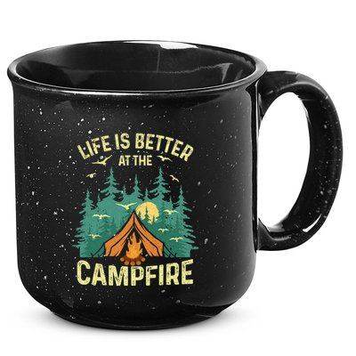 Funny Camping Lover Design For Camping Vacationist 15oz Campfire Ceramic Mug