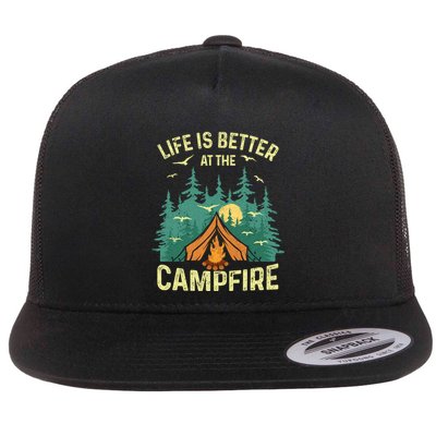 Funny Camping Lover Design For Camping Vacationist Flatbill Hat