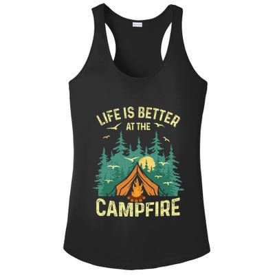 Funny Camping Lover Design For Camping Vacationist Ladies PosiCharge Competitor Racerback Tank