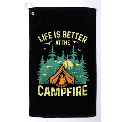 Funny Camping Lover Design For Camping Vacationist Golf Towel