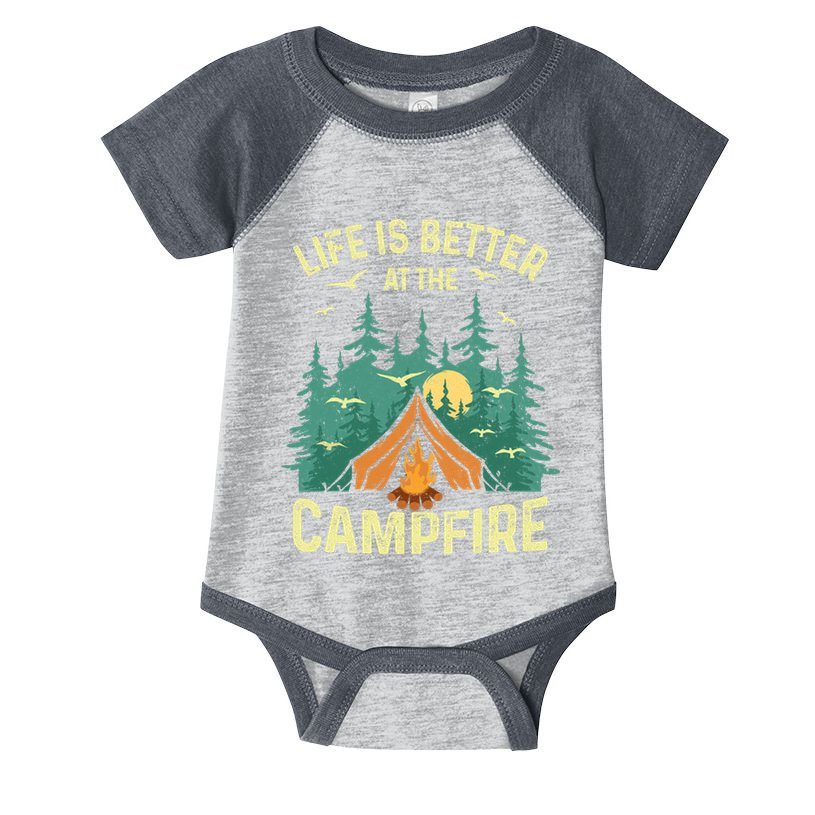 Funny Camping Lover Design For Camping Vacationist Infant Baby Jersey Bodysuit