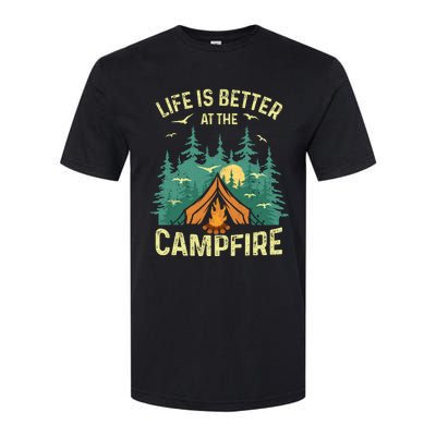 Funny Camping Lover Design For Camping Vacationist Softstyle CVC T-Shirt