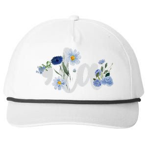 Flower Comma La Kamala Harris For President 2024 Election Snapback Five-Panel Rope Hat