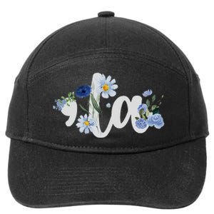 Flower Comma La Kamala Harris For President 2024 Election 7-Panel Snapback Hat