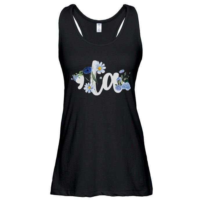 Flower Comma La Kamala Harris For President 2024 Election Ladies Essential Flowy Tank