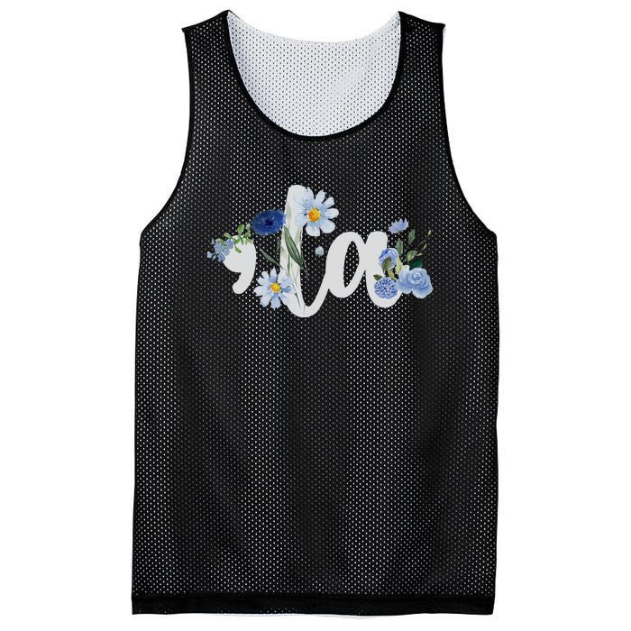 Flower Comma La Kamala Harris For President 2024 Election Mesh Reversible Basketball Jersey Tank