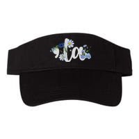 Flower Comma La Kamala Harris For President 2024 Election Valucap Bio-Washed Visor