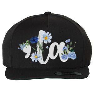 Flower Comma La Kamala Harris For President 2024 Election Wool Snapback Cap