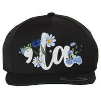 Flower Comma La Kamala Harris For President 2024 Election Wool Snapback Cap