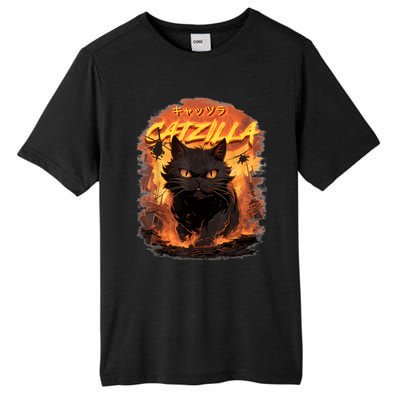 Funny Cat Lover Catzilla Cat Humor Cat Tall Fusion ChromaSoft Performance T-Shirt