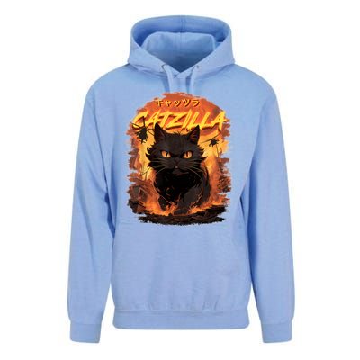 Funny Cat Lover Catzilla Cat Humor Cat Unisex Surf Hoodie