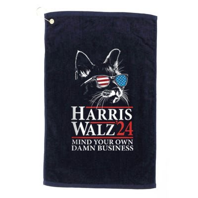 Funny Cat Ladies Kamala Harris Tees Harris Waltz 2024 Election Platinum Collection Golf Towel