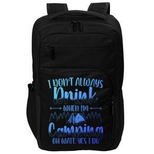 Funny Camping Lover Graphic And Camper Great Gift Impact Tech Backpack