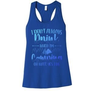 Funny Camping Lover Graphic And Camper Great Gift Women's Racerback Tank