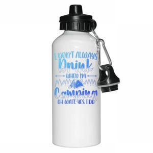 Funny Camping Lover Graphic And Camper Great Gift Aluminum Water Bottle 