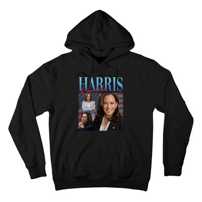 Funny Cat Lovers Kamala Harris Blue Cats Wave For Kamala Hoodie