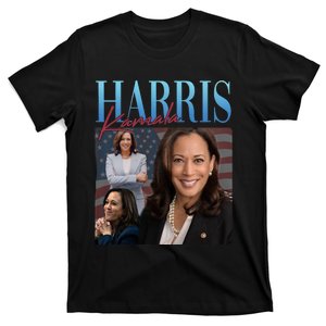 Funny Cat Lovers Kamala Harris Blue Cats Wave For Kamala T-Shirt