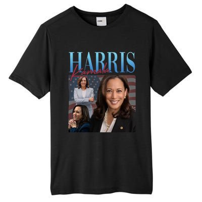 Funny Cat Lovers Kamala Harris Blue Cats Wave For Kamala Tall Fusion ChromaSoft Performance T-Shirt