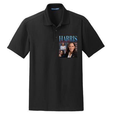 Funny Cat Lovers Kamala Harris Blue Cats Wave For Kamala Dry Zone Grid Polo