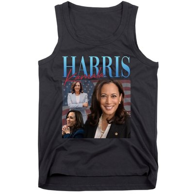 Funny Cat Lovers Kamala Harris Blue Cats Wave For Kamala Tank Top