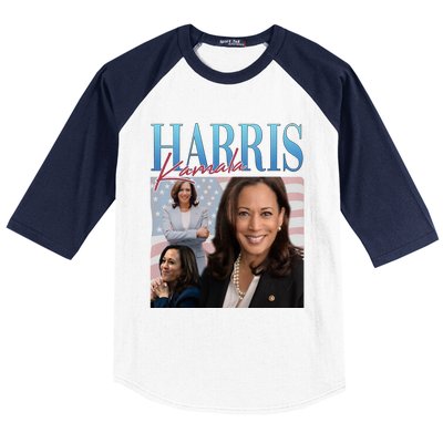 Funny Cat Lovers Kamala Harris Blue Cats Wave For Kamala Baseball Sleeve Shirt