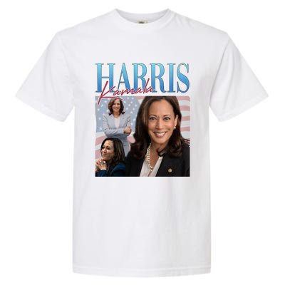 Funny Cat Lovers Kamala Harris Blue Cats Wave For Kamala Garment-Dyed Heavyweight T-Shirt