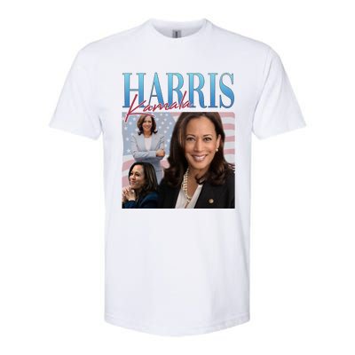 Funny Cat Lovers Kamala Harris Blue Cats Wave For Kamala Softstyle CVC T-Shirt