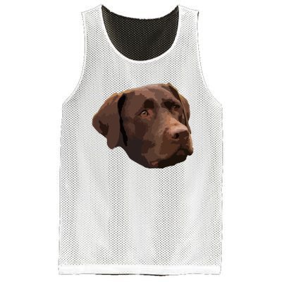 Funny Chocolate Lab Labrador Retriever Dog Head Mesh Reversible Basketball Jersey Tank