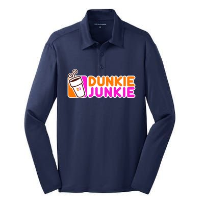 Funny Coffee Lover Silk Touch Performance Long Sleeve Polo