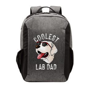 Funny Coolest Lab Dad Gift For White Labrador Dog Lover Vector Backpack