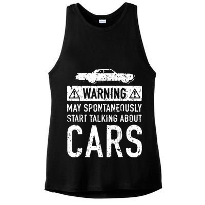 Funny Car Lover Gift Garage Owner Car Fixer Enthusiast Ladies PosiCharge Tri-Blend Wicking Tank