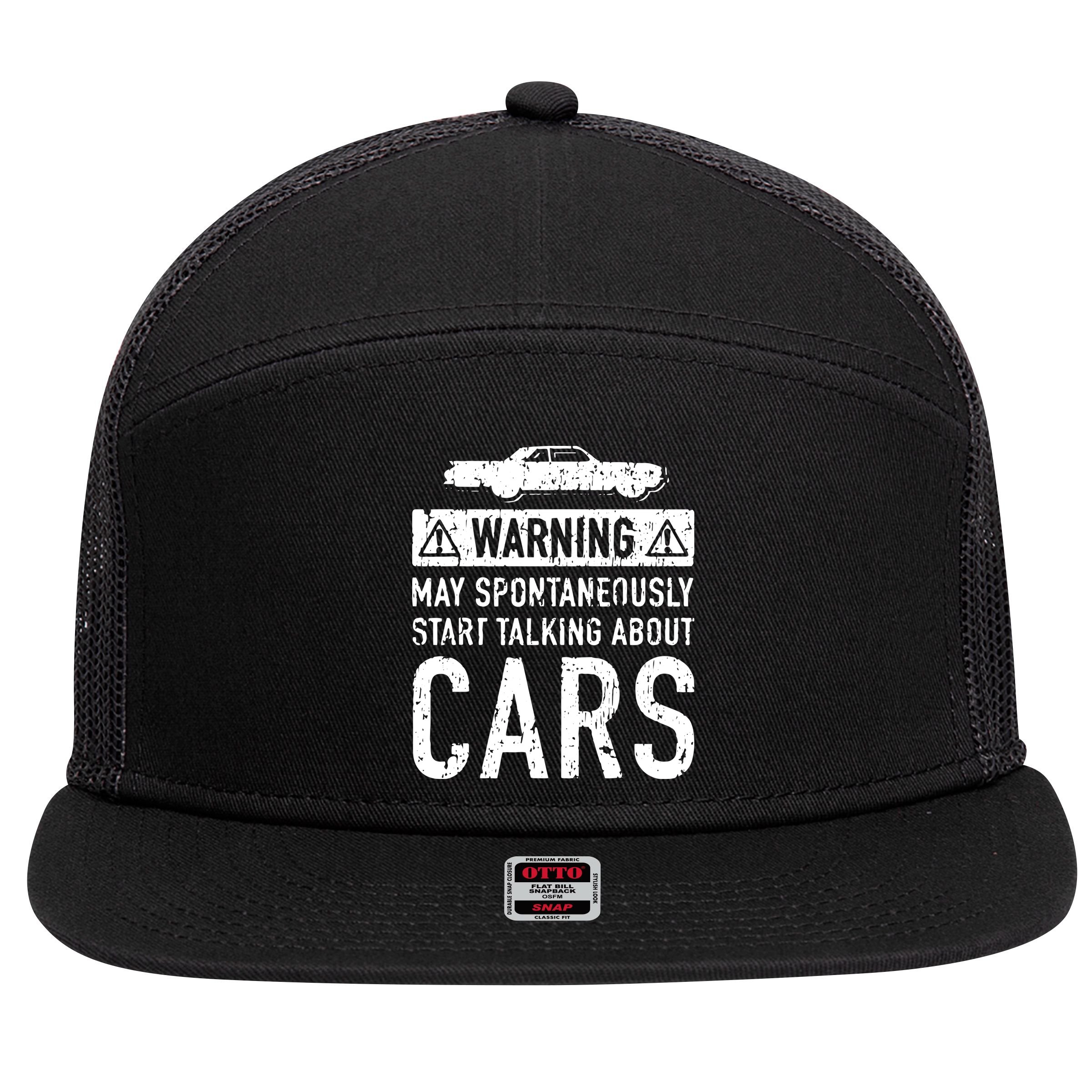 Funny Car Lover Gift Garage Owner Car Fixer Enthusiast 7 Panel Mesh Trucker Snapback Hat