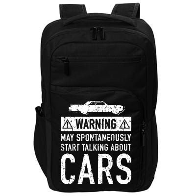 Funny Car Lover Gift Garage Owner Car Fixer Enthusiast Impact Tech Backpack