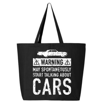 Funny Car Lover Gift Garage Owner Car Fixer Enthusiast 25L Jumbo Tote