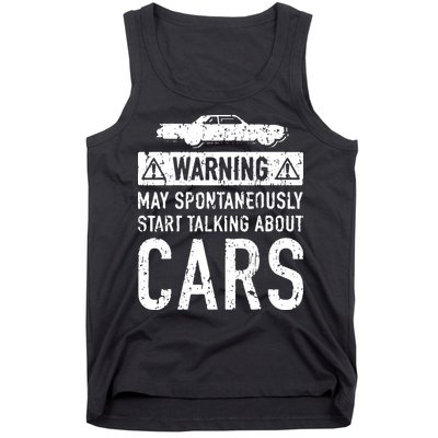 Funny Car Lover Gift Garage Owner Car Fixer Enthusiast Tank Top