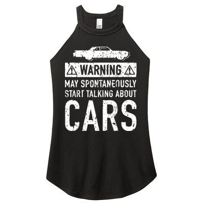 Funny Car Lover Gift Garage Owner Car Fixer Enthusiast Women's Perfect Tri Rocker Tank
